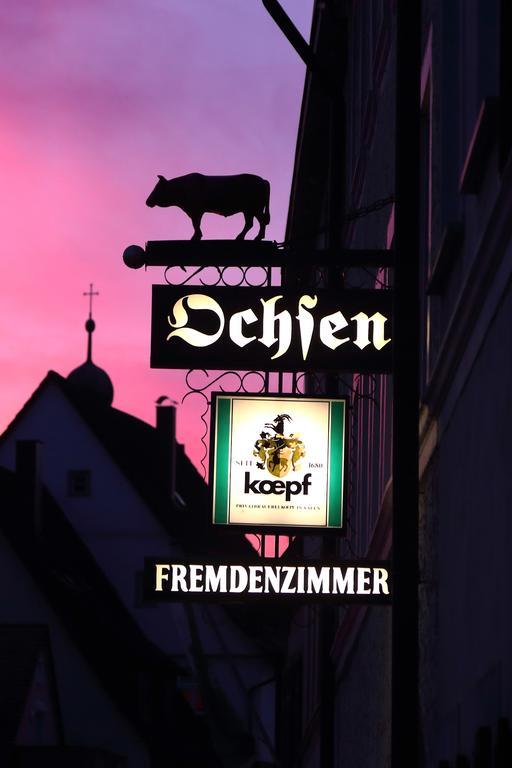 Hotel-Restaurant Roter Ochsen Lauchheim ภายนอก รูปภาพ