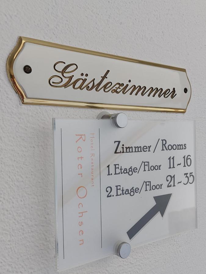 Hotel-Restaurant Roter Ochsen Lauchheim ภายนอก รูปภาพ
